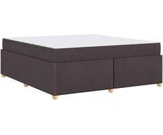 Lovos rėmas su čiužiniu Tamsiai rudas 180 x 200 cm audinys