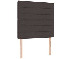 Kiemas lova su čiužiniu Tamsiai ruda 100 x 200 cm audinys