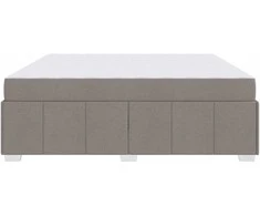 Lova Lovos rėmas su čiužiniu Taupe 200 x 200 cm audinys