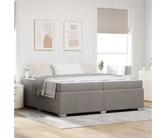 Lova Lovos rėmas su čiužiniu Taupe 200 x 200 cm audinys