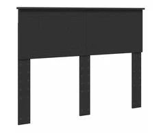 Lova Lovos rėmas su stalčių Juoda 135 x 190 cm Apdirbta mediena