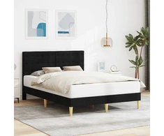 Lova Lovos rėmas su galvūgalio Juoda 140 x 200 cm Audinys