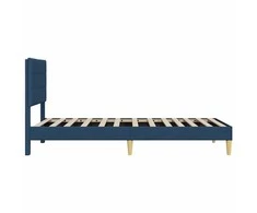 Lova Lovos rėmas su galvūgalio Mėlyna 100 x 200 cm Audinys