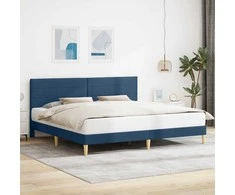 Lova Lovos rėmas su galvūgalio Mėlyna 200 x 200 cm Audinys