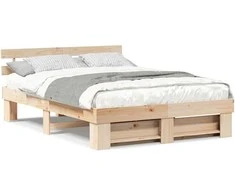 Lovos rėmas Ruda 150 x 200 cm Kietos pušies mediena
