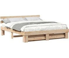 Lovos rėmas Ruda 180 x 200 cm Kietos pušies mediena