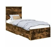 Lova Lovos rėmas su galvūgalio Rūkyto ąžuolo ir sidabro 70 x 190 cm