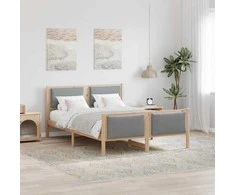 Lovos rėmas su galvūgalio Šviesiai pilka 150 x 200 cm audinys