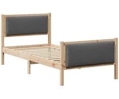 Lova Lovos rėmas su galvūgalio Tamsiai pilka 90 x 200 cm audinys