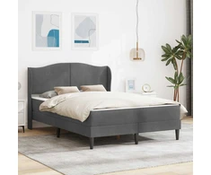 Lova Lovos rėmas su galvūgalio Tamsiai pilka 160 x 200 cm Aksomas