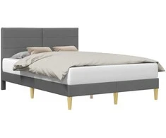 Lova Lovos rėmas su galvūgalio Tamsiai pilka 140 x 190 cm Audinys