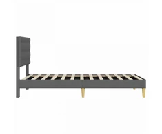 Lova Lovos rėmas su galvūgalio Tamsiai pilka 100 x 200 cm Audinys