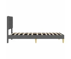 Lova Lovos rėmas su galvūgalio Tamsiai pilka 90 x 200 cm Audinys
