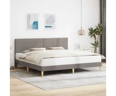 Lova Lovos rėmas su galvūgalio Taupe 180 x 200 cm Audinys
