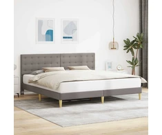 Lova Lovos rėmas su galvūgalio Taupe 200 x 200 cm Audinys