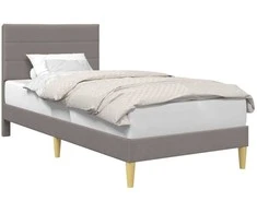 Lova Lovos rėmas su galvūgalio Taupe 90 x 200 cm Audinys