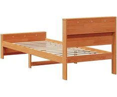 Lova Lovos rėmas Vaško ruda 75 x 190 cm Apdirbta mediena