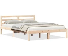 Lova Lovos rėmas Ruda 215,5 x 145,5 x 69,5 cm Kietas pušies medis
