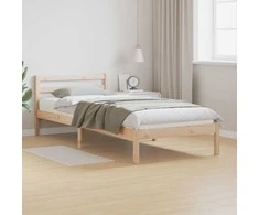 Lova Lovos rėmas Ruda 225,5 x 95,5 x 69,5 cm Kietas pušies medis