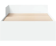 Lova Lovos Rėmas su Galvūgaliu Balta 80 x 200 cm Apdirbta mediena