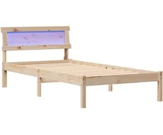 Lova Lovos rėmas Ruda 80 x 200 cm Kietos pušies mediena
