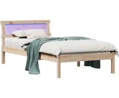 Lova Lovos rėmas Ruda 80 x 200 cm Kietos pušies mediena
