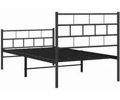 Lova Lovos rėmas su galvūgaliu/kojūgaliu, juodas, 107x203cm, metalas