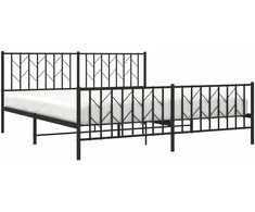 Lova Lovos rėmas su galvūgaliu/kojūgaliu, juodas, 183x213cm, metalas