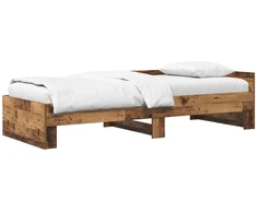 Lova Lovos Rėmas su Galvūgaliu Sendintos medienos 80 x 200 cm