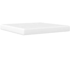 Lova Lovos rėmas su LED juostelėmis Balta 180 x 200 cm Dirbtinė oda