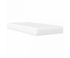 Lova Lovos rėmas su LED juostelėmis Balta 90 x 190 cm Dirbtinė oda