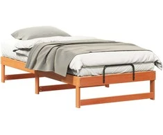 Lova Lovos rėmas Ruda 75 x 190 cm Kietos pušies mediena