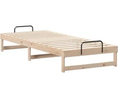 Lova Lovos rėmas Ruda 80 x 220 cm Kietos pušies mediena