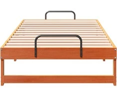 Lova Lovos rėmas Ruda 90 x 200 cm Kietos pušies mediena
