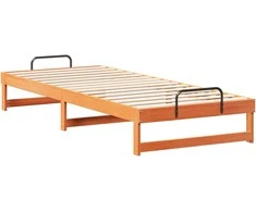 Lova Lovos rėmas Ruda 90 x 220 cm Kietos pušies mediena