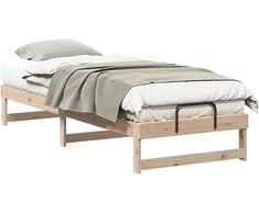 Lova Lovos rėmas Ruda 90 x 210 cm Kietos pušies mediena