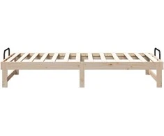 Lova Lovos rėmas Ruda 90 x 190 cm Kietos pušies mediena