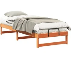 Lova Lovos rėmas Ruda 90 x 210 cm Kietos pušies mediena