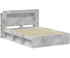 Lova Lovos rėmas su saugojimu Betono pilka 140 x 190 cm