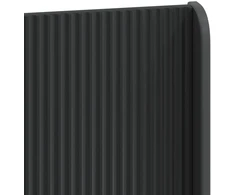 Lova Lovos rėmas su saugojimu ir nugara Juoda 200 x 200 cm