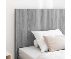 Lova Lovos rėmas su saugojimu ir nugara Pilka Sonoma 75 x 190 cm