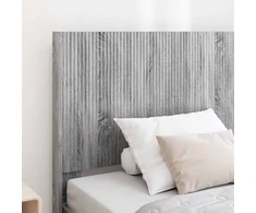 Lova Lovos rėmas su saugojimu ir nugara Pilka Sonoma 100 x 200 cm