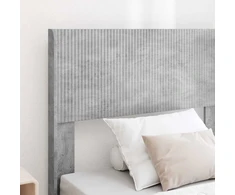 Lova Lovos rėmas su saugojimu ir nugara Betono pilka 75 x 190 cm