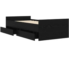 Lova Lovos rėmas su saugojimu Juodojo ąžuolo 80 x 200 cm