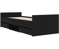 Lova Lovos rėmas su saugojimu Juodojo ąžuolo 80 x 200 cm