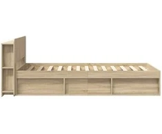 Lova Lovos rėmas su saugojimu Sonoma ąžuolas 80 x 200 cm