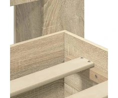 Lova Lovos rėmas su saugojimu Sonoma ąžuolas 150 x 200 cm