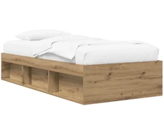 Lova Lovos rėmas su saugojimu su lentyna Artisano ąžuolo 80 x 200 cm