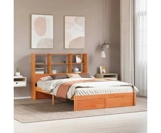 Lovos rėmas su saugykla su saugykla Vaško Ruda 160 x 200 cm