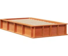 Lova Lovos rėmas Vaško ruda 90 x 190 cm Kietos pušies mediena